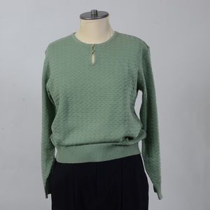 The Vintage Japanese Keyhole Long Sleeve Knit